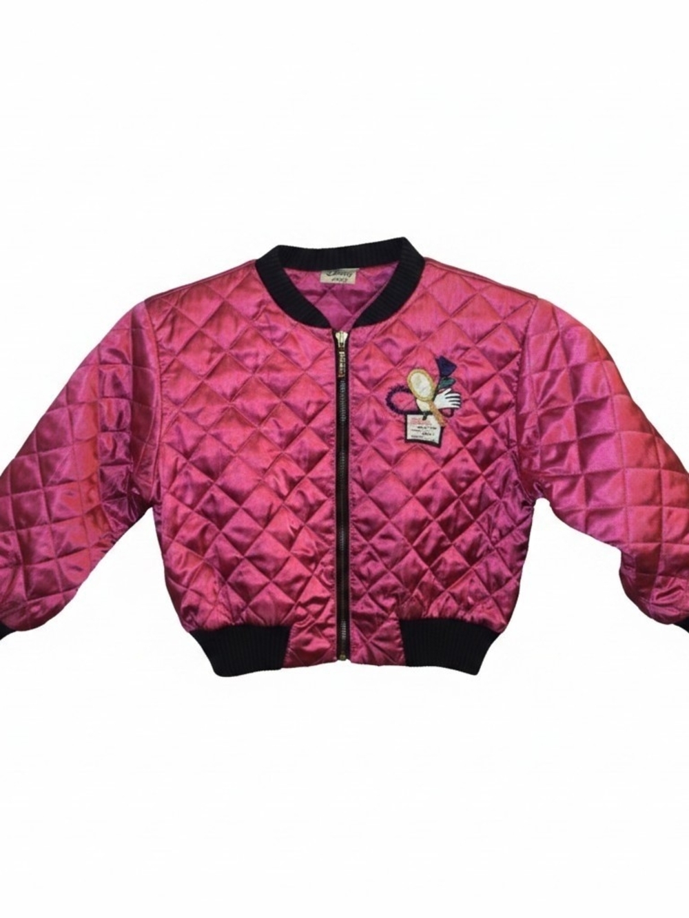 Disney Minnie Mouse Pink Quilted Jacket. Says "S" On Tag